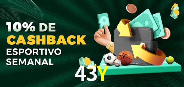10% de bônus de cashback na 43Y