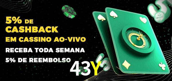 Promoções do cassino ao Vivo 43Y